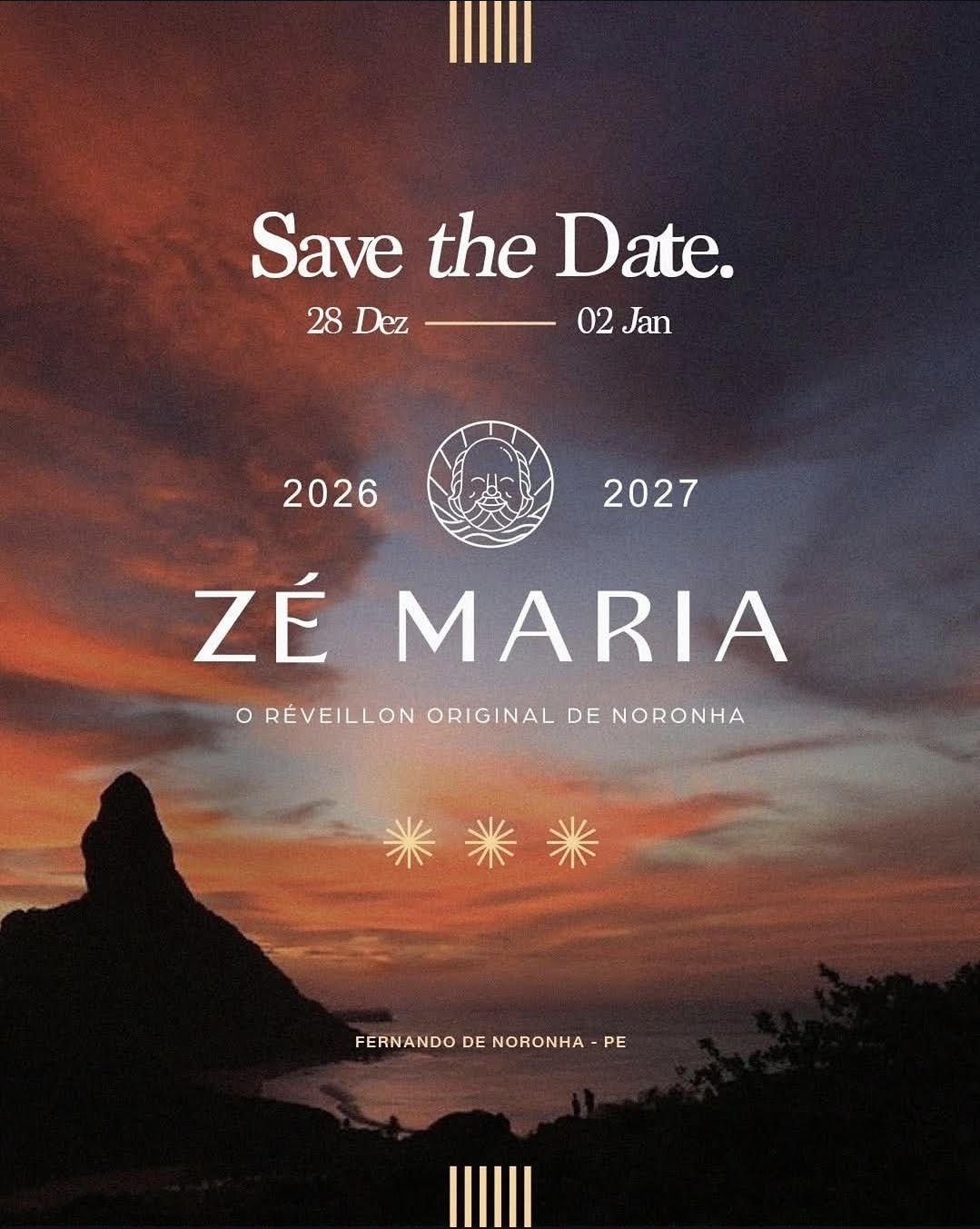 Save the Date — Réveillon em Noronha